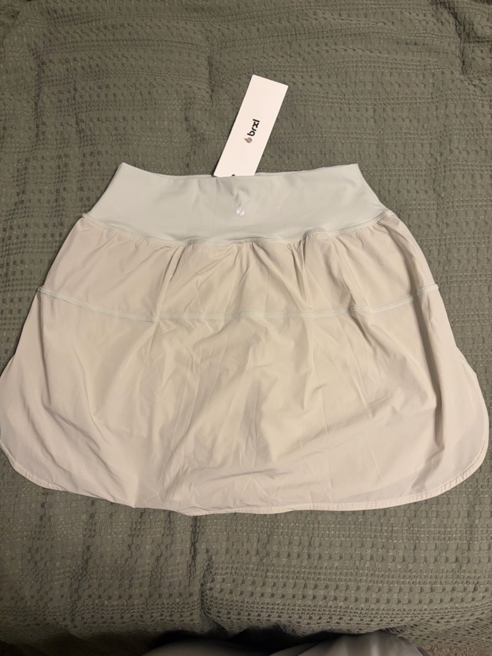 Light Beige Active Skirt with Comfortable Waistband